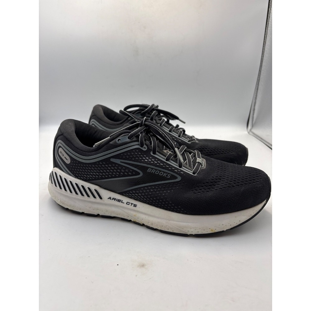 Brooks Ariel GTS 23 Wide Black‎ Grey, Women's Sz  10.5M
